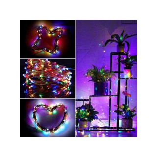 Barvite božične LED lučke - 100 m