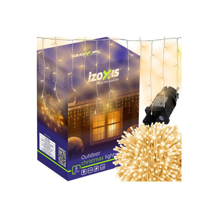 Zunanje božične lučke 500 LED 22,5 m - toplo bela