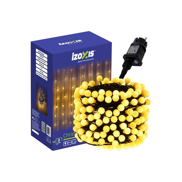 Božične kroglice 300 LED 30 m - toplo bela