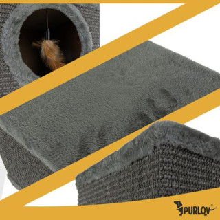 Mačja postelja - hišica na nogah