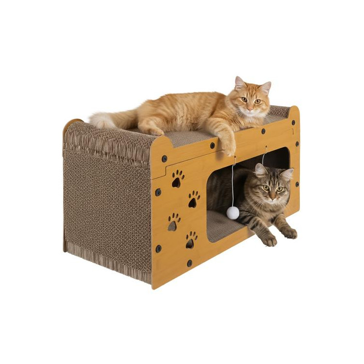 Praskalnik za mačke - nadstropna hiša