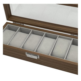 Etui za 6 ur s steklenim pokrovom