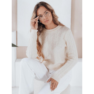 Ženski pulover v ecru barvi MY2527