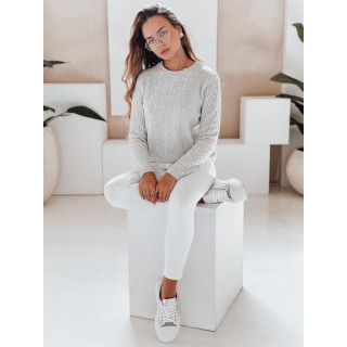 Svetlo siv ženski pulover MY2528