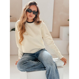 Ženski pulover v ecru barvi MY2506
