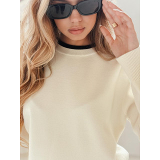 Ženski pulover v ecru barvi MY2506