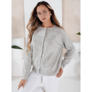 Ženski pulover z gumbi v sivi barvi MY2513