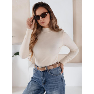 Ženski pulover z ovratnikom v ekru barvi MY2482