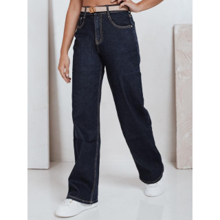 Široke temno modre ženske kavbojke UY2769