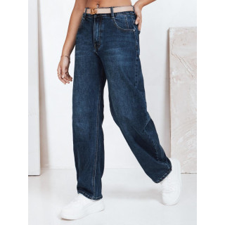 Modre ženske široke kavbojke UY2784