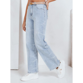 Široke svetlo modre ženske kavbojke UY2820