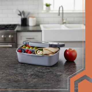 Siva škatla za malico - 800 ml