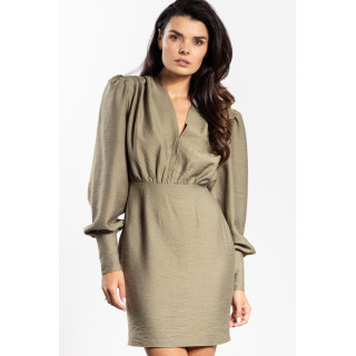 Ženska obleka Sage z V-izrezom