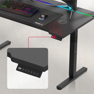 Črna električna miza Huzaro Hero 8.7 RGB LED