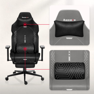 Črn igralni stol Huzaro FORCE 8.1 BLACK