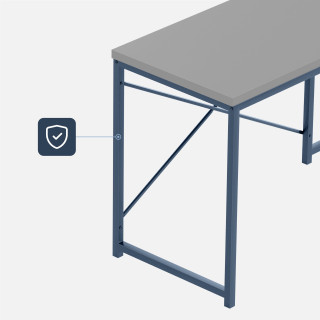 Črna kotna pisalna miza s policami Mark Adler LEADER 5.9 BLACK