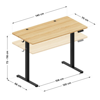 Električno nastavljiva miza Mark Adler LEADER 7.3 CRAFT