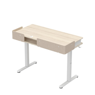 Bela električno nastavljiva pisalna miza Mark Adler LEADER 8.0 WHITE