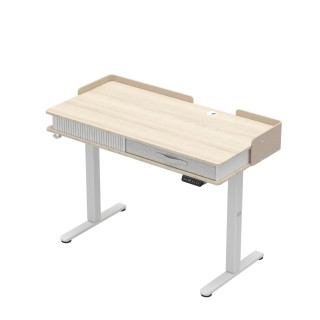 Bela električno nastavljiva pisalna miza Mark Adler LEADER 8.0 WHITE