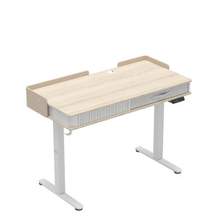 Bela električno nastavljiva pisalna miza Mark Adler LEADER 8.0 WHITE