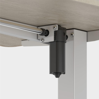 Bela električno nastavljiva pisalna miza Mark Adler LEADER 8.0 WHITE