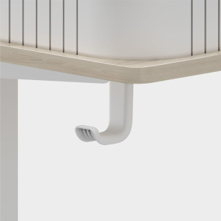 Bela električno nastavljiva pisalna miza Mark Adler LEADER 8.0 WHITE