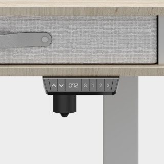 Bela električno nastavljiva pisalna miza Mark Adler LEADER 8.0 WHITE