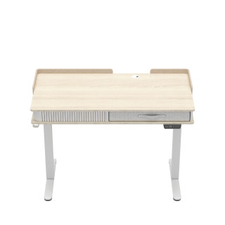 Bela električno nastavljiva pisalna miza Mark Adler LEADER 8.0 WHITE