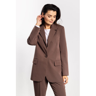 Ženska ohlapna rjava jakna