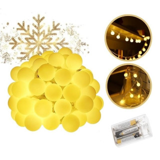 Notranje/zunanje kroglične luči 71 LED - toplo bela