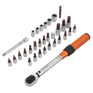 Momentni ključ 1/4" 5–25 Nm, komplet 32 kosov KD11394