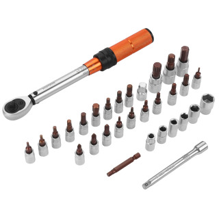 Momentni ključ 1/4" 5–25 Nm, komplet 32 kosov KD11394