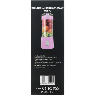 Polnilni mešalnik USB-C 380 ml / 2 x 3000 mAh KD4172