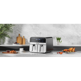 Cvrtnik na vroč zrak 9 l 2500 W dve komori + LCD KD4180