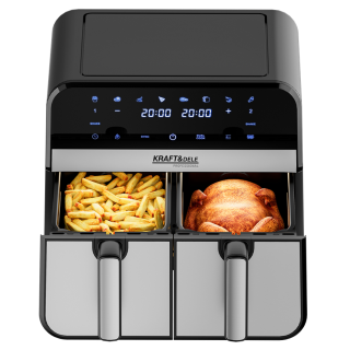 Cvrtnik na vroč zrak 9 l 2500 W dve komori + LCD KD4180