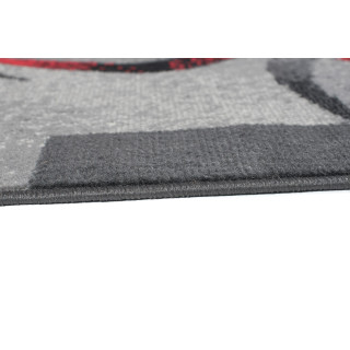 Temno siva vzorčasta preproga