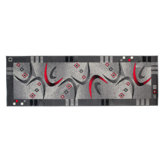 Temno siva vzorčasta preproga