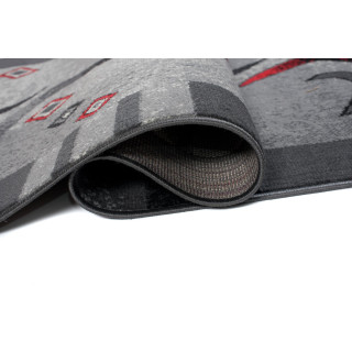 Temno siva vzorčasta preproga