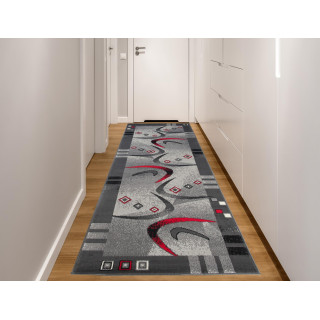 Temno siva vzorčasta preproga