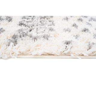 Kremna kosmata preproga z resicami