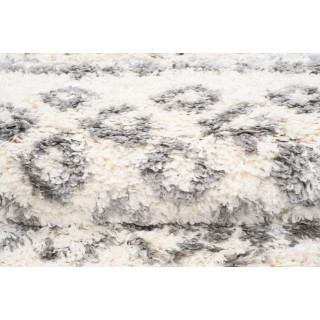 Kremna kosmata preproga z resicami