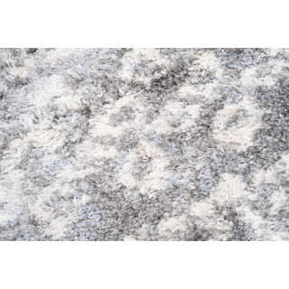 Temno siva kosmata preproga z resicami