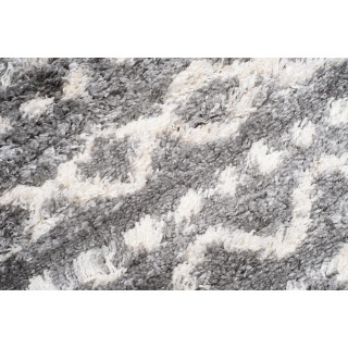 Temno siva moderna preproga z resicami