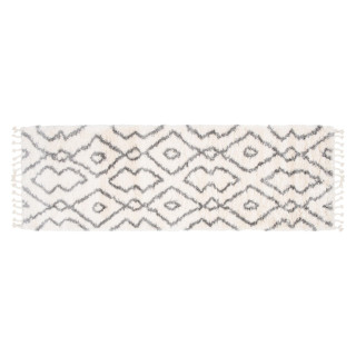 Preproga z resicami v kremni barvi