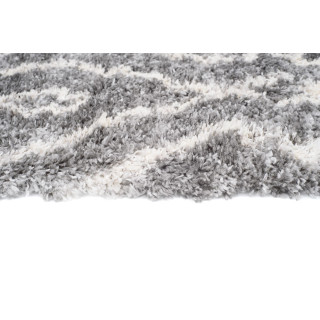 Temno siva preproga z resicami