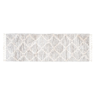 Kosmata siva preproga z vzorcem