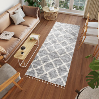 Siva kosmata preproga