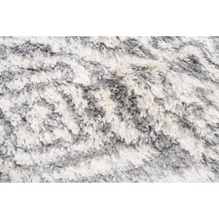 Kosmata preproga v sivi barvi