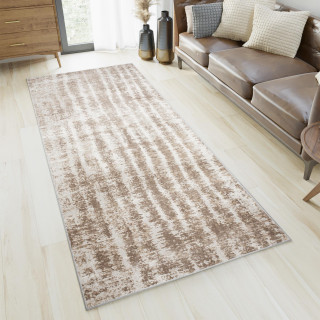 Moderna bež preproga z nežnim vzorcem