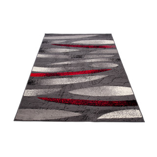 Temno siva vzorčasta preproga